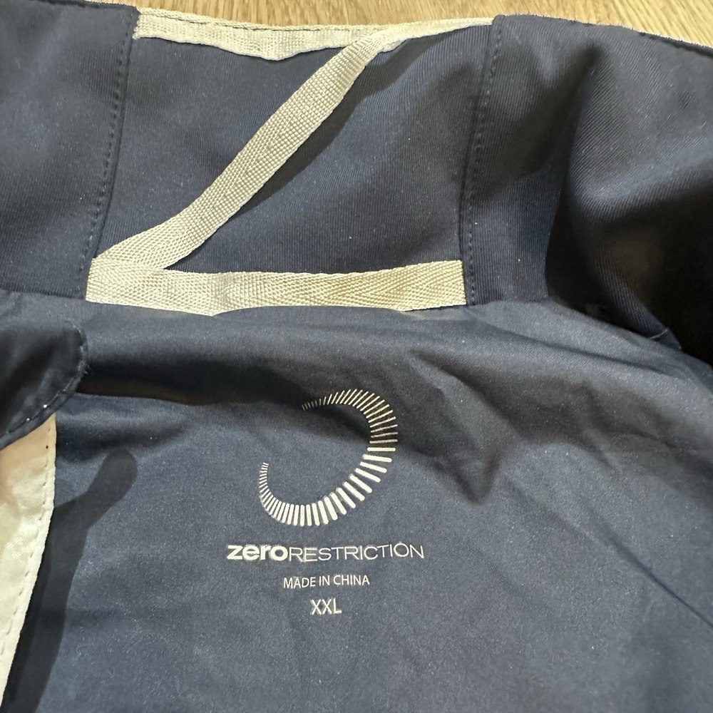 Zero Restriction Lightweight Hybrid Full-Zip Vest Large Navy Sz XXL Mens - Picture 4 of 8